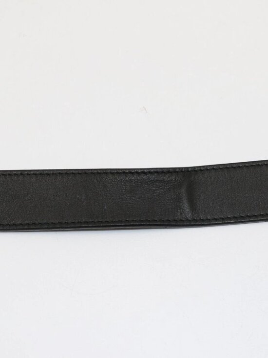 Gucci Zumi Women\'s Black Leather Belt w/Gold GG Buckle 550122 Size 85-34 main image 5